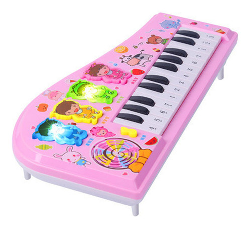 Teclado De Juguete De Piano Para Niños, Dibujos Animados, Mu