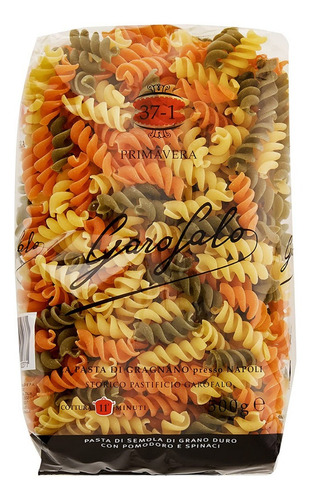 Fusilli Tricolor Garofalo 500 Gr. Origen Italia 