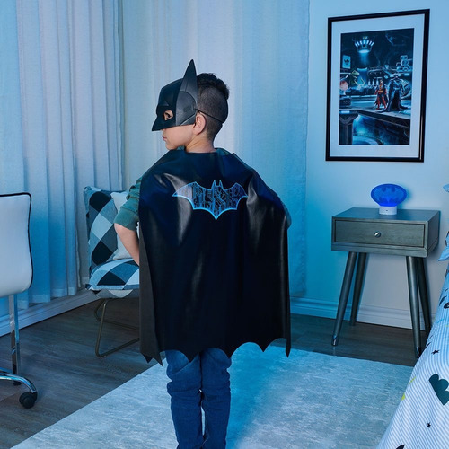 Batman Traje Mascara Con Capa Disfraz Superheroes Original