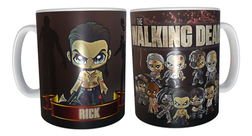 Imagen 2 de 10 de Mug Pocillo Taza The Walking Dead Personajes