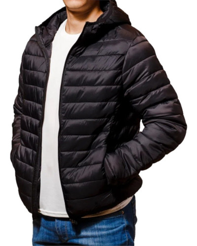 Imagen 3 de 5 de Campera Inflable Flexin Super Abrigada Con Capucha Bolsillos