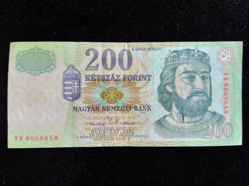 Billete Hungría 200 Forint 2001