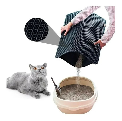 Imagen 3 de 9 de Alfombra Para Salida De Litera Gatos Cancat 45x55 Cm