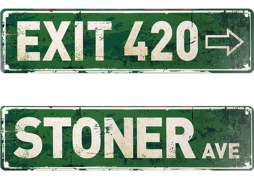 2 Piezas Vintage Exit Sign Decor Retro S Avenue Street ...