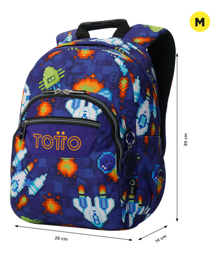 Mochila Escolar Para Niño Notebook 13 Gommas Totto