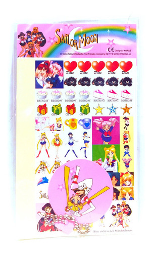 Imagen 1 de 1 de Sailor Moon Set De Stickers Importados De Japon