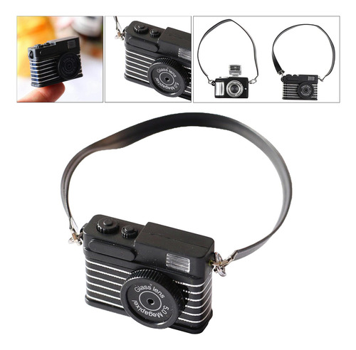 1:12 Cámara Digital Miniatura Con Lanyard Slr Estilo 2