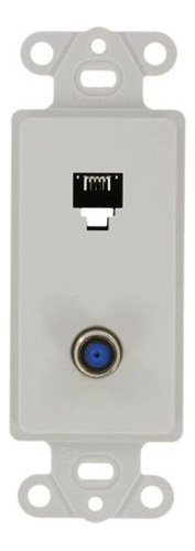 Leviton 40659w Decora Insert 6p4c Fconnector Terminales De T