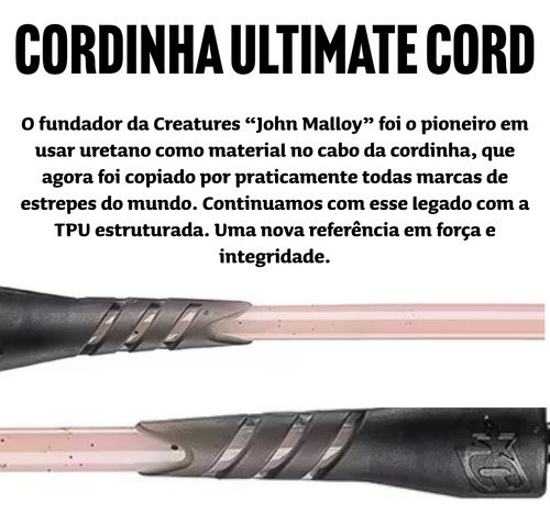 Leash Estrepe Cordinha Creatures Reliance Longboard 9' X 7mm