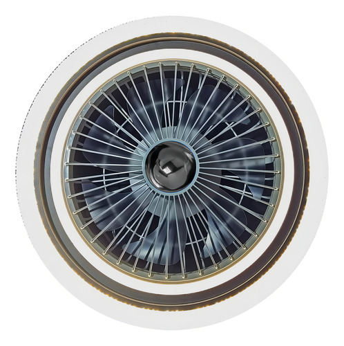 Ventilador De Techo Luz Led 6 Velocidades Control Remoto Md1 Cantidad De Aspas 7 Estructura Acabado Diamantado Aspas Opalinas Diámetro 49 Cm Frecuencia 60hz Material De Las Aspas Plástico