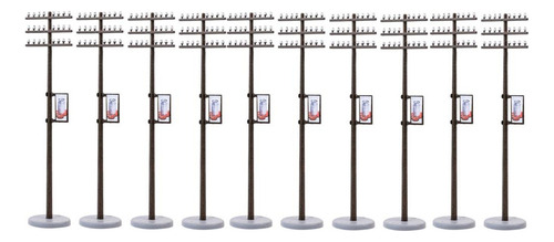 Aplicável A Poste De Línea Eléctrica En Miniatura 10x 1:87