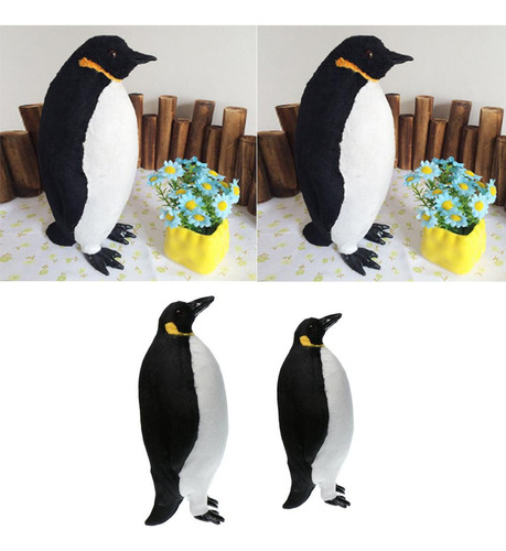 Estatua De Pingüino Con Plumas Artificiales For El Hogar, 2