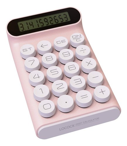 Calculadora Mecanica Locock 10 Digitos Rosa