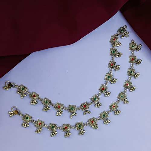 Efulgenz Juego De Tobilleras Con Cadena Y Borlas Con Dijes D