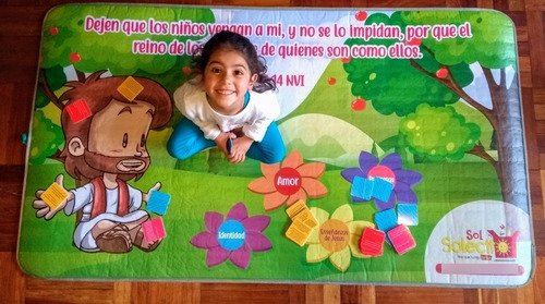 Imagen 3 de 4 de Tapete Acolchado De Jesús - Devocional Para Niños Ms