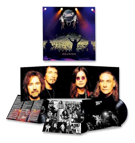 Lp Triplo Black Sabbath Reunion C/ 2 Bonus Tracks Lacrado Versão do álbum First time on vinyl 3 x black vinyl com capa tripla e 2 bonus tracks