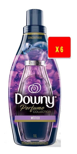 Suavizante Concentrado Downy Místico 1 Litro X 6 Unidades