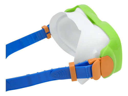 Set Mascara Snorkel Entera Niños Verde Antiparras 7 Años
