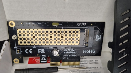 Adaptador Nvme M.2 Ssd A Pcie X4 Compatible 4.0 3.0 2.0