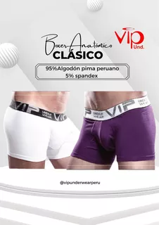 Boxer Clasicos De Caballero Algodon Pima - Vip Underwear