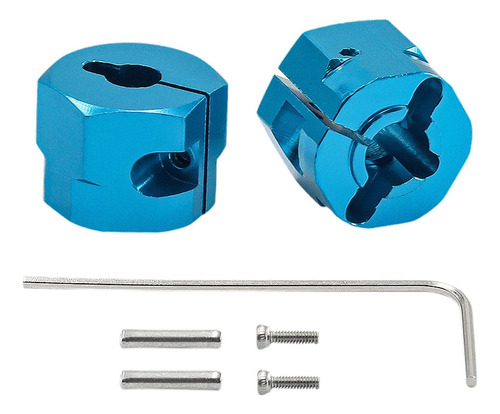 2 Piezas 1/10 Rc Car Rueda Hex Adaptadores De Accionamiento