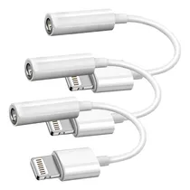 Comprar Adaptador Conector Lightning Auricular 0.138 In 3 Unidad Aux