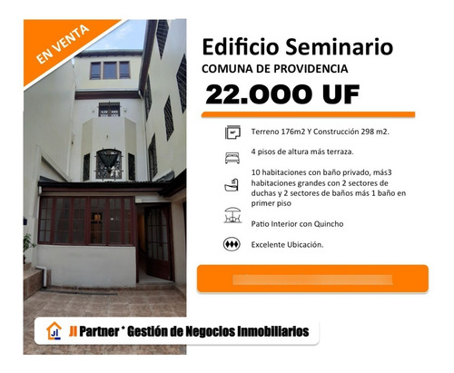 Se Vende Edificio De 4 Pisos / Comuna De Providencia