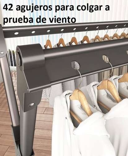 Tendedero De Ropa Plegable Tripolar En Forma De X Metálico