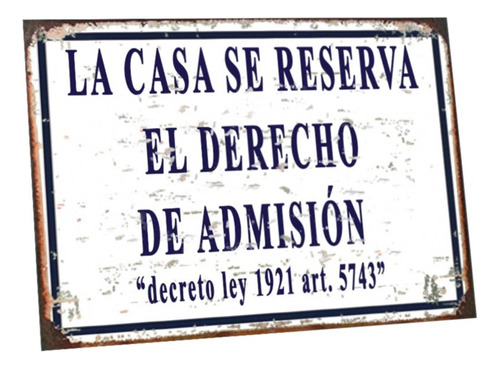 Cartel De Chapa Frases Vintage Barbacoa Parrillero Bar