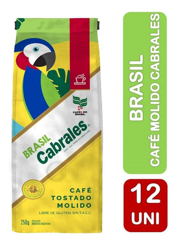 Cafe Molido Cabrales Brasil 250 Gr Sin Tacc X12