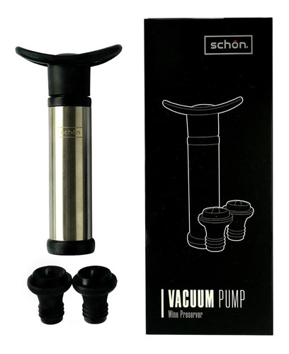 Schon Vino Bomba De Vacio Metal 2 Tapones