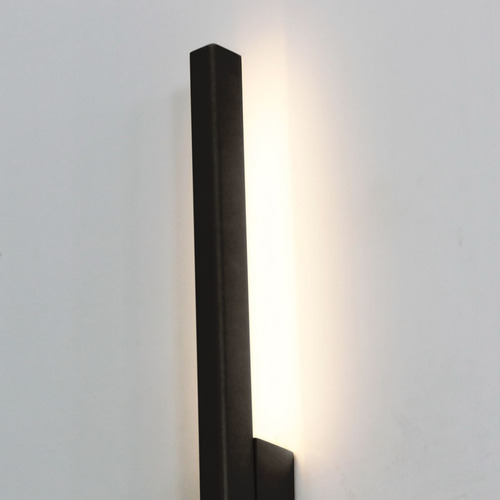 Arandela Led Linear 3000k 45cm Luminalux Alx014 Luz Indireta Estrutura Preto Led 3000k