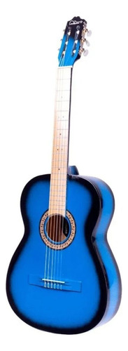 Guitarra clásica La Purepecha Acústica clásica para diestros azul sombra brillante