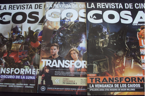 Lote Revistas La Cosa Tapa Transformers (3 Ejs)