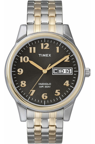 Reloj Hombre Timex T26481 Cuarzo Pulso Plateado En Acero