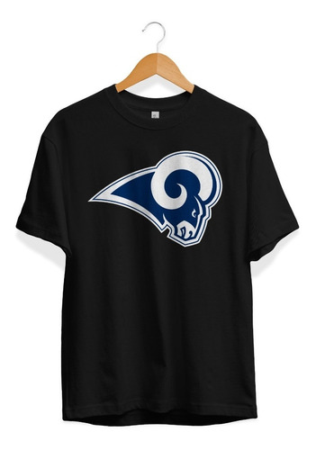 Remera Futbol Americano Nfl Los Angeles Rams Color Negra