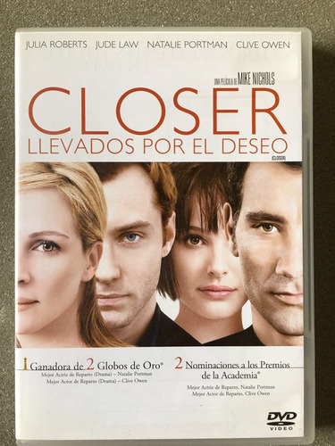Closer Llevados Por El Deseo Dvd