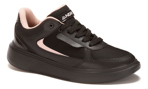 Sneaker Clase V24024pr Ligera Agujetas Mujer Liso Elevado