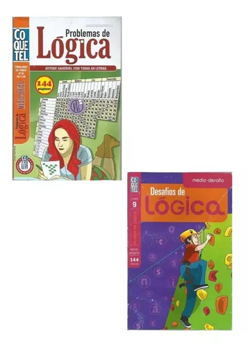 Kit 4 Livros Coquetel Desafios de Lógica Com Página Branca - Livros de  Palavras Cruzadas - Magazine Luiza