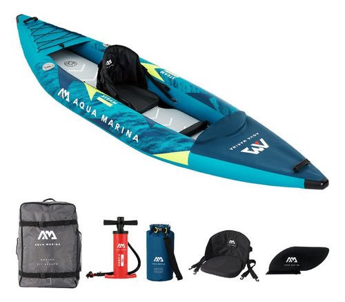 Kayak Inflable Aquamarina Steam Profesional - 1 Persona