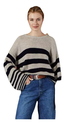 Sueter rayas mujer new arrivals
