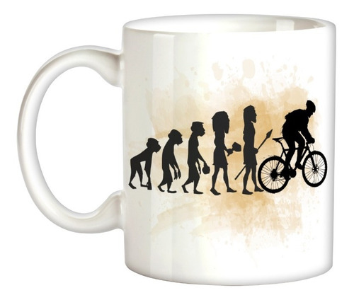 Caneca Xícara Bora Evolution M Ciclista Bike Bicicleta Rolê