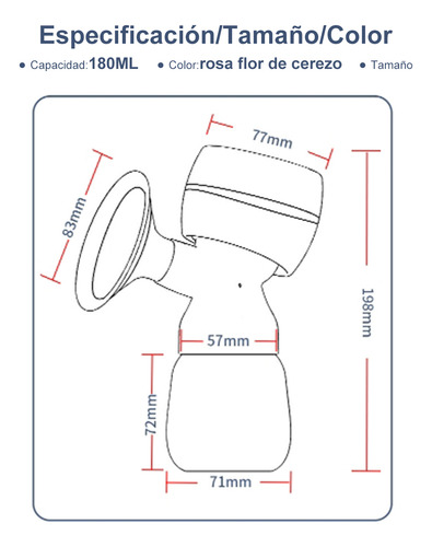 Extractor De Leche Eléctrico Sacaleche 3 Modos 9 Niveles