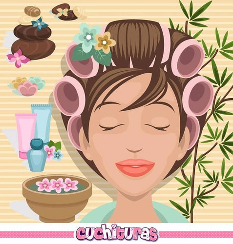 Kit Imprimible Spa Party Imagenes Clipart Cod15