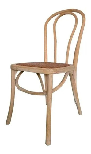 Silla Thonet Clásica Rattan Y Madera Pack 2 Unid