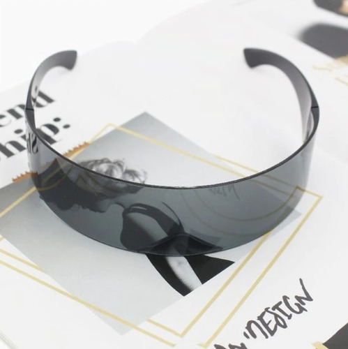 Imagen 2 de 10 de Lentes De Sol Cyberpunk Futuristas Con Antirreflejo & Uv400