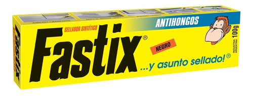 Pegamento antihongo Fastix - Sellador - Antihongos Negro - Pomo 100g