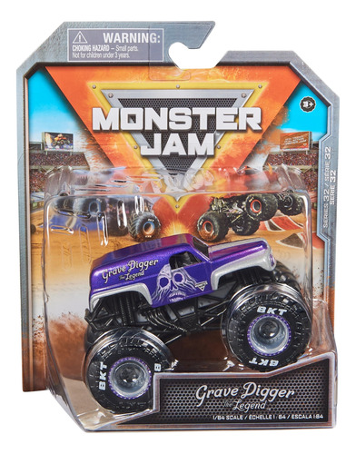 Monster Jam Vehículo Metal 1:64 Grave Digger Legend 6067645