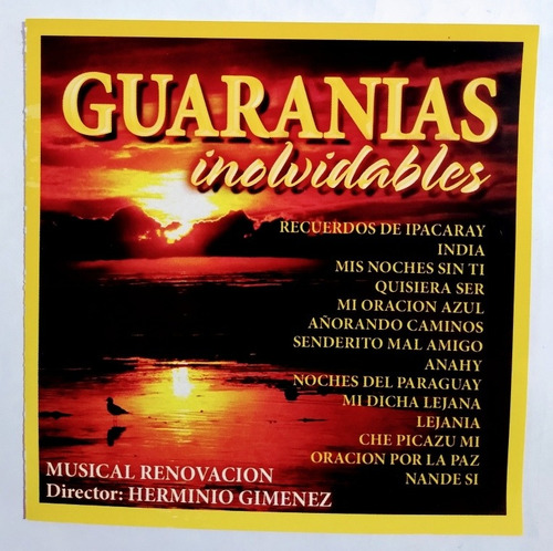 Guaranias Inolvidables Cd Nuevo 14 Temas Éxitos // S