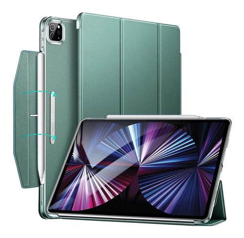 Funda Magnetica Con Sosten Lapiz Para iPad Pro 11 3gen Verde